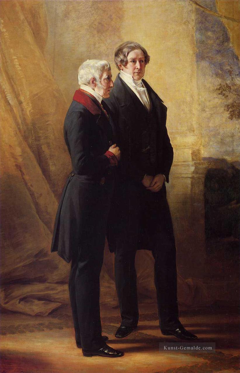 Arthur Wellesley 1 Herzog von Wellington mit Sir Robert Peel Königtum Porträt Franz Xaver Winterhalter Ölgemälde